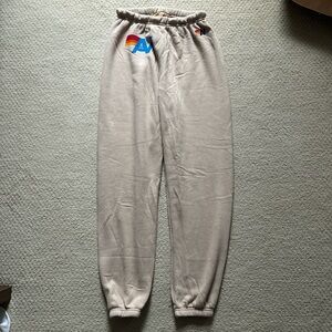 Aviator Nation Tan Sweatpants NWT